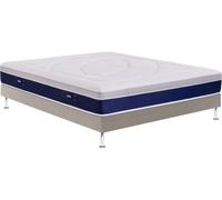 Ensemble Matelas Sommier 160 x 200 Repose 1620, Sommier Multiplis + Pieds, Galet