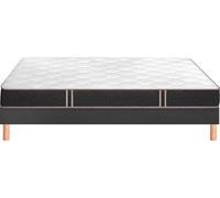 Ensemble Matelas Sommier 160 x 200 Vitality 2.1 160x200 + sommier gris fumé +pieds