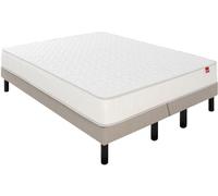 Ensemble Matelas Sommier 160 x 200 Voyage 160x200 + 2 sommiers naturel pieds