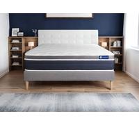 Ensemble Matelas Sommier 160x190 cm - Actiflex Confort - Sommier Kit Gris