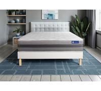 Ensemble Actiflex relax 160x190cm + sommier KIT blanc - 24cm - Ressorts ensachs et mmoire de forme - Enveloppant - Sommier kit Blanc