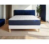 Ensemble Matelas Sommier 160x190 cm - Actiflex Sleep - Sommier Kit Blanc