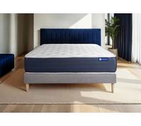 Ensemble Matelas Sommier 160x190 cm - Actiflex Sleep - Sommier Kit Gris