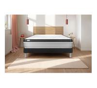 Ensemble Matelas Sommier 160x190 cm - Sommier Noir (en kit) - Vital Ergo Noir