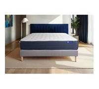 Ensemble matelas Latex et Memoire de forme ACTILATEX SLEEP 160x200 5zones de confort + sommier KIT gris