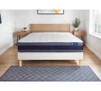 Ensemble Matelas Sommier 160x210 cm - Actimemo Morpho - Sommier Kit Blanc