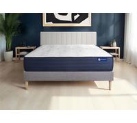 Ensemble Matelas Sommier 160x220 cm - ACTISOM - Actilatex Life - Très ferme - 100% polyester - 10 ans garantie