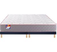 Ensemble Matelas Sommier 180 x 200 Au lit 180x200 + 2 sommiers bleu pieds