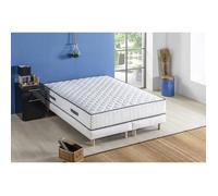 Ensemble matelas sommier 180 x 200 cm Hauteur 24 cm - ressorts ensachés - 7 zones - réversible - fabriqué en Belgique - DEKO DREAM