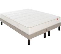 Ensemble Matelas Sommier 180 x 200 Pavillon 180x200 + 2 sommiers naturel pieds