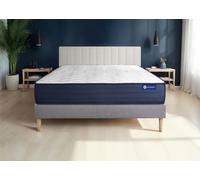 Ensemble Matelas Sommier 180x190 cm - Actimemo Life - Sommier Kit Gris