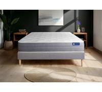 Ensemble Matelas Sommier 180x190 cm - ACTISOM - Actilatex Dream - Latex - Mousse à mémoire - 5 zones de confort