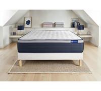 Ensemble Matelas Sommier 180x190 cm - ACTISOM - Actimemo Max - Mémoire de forme - 26 cm d'épaisseur - 2 places