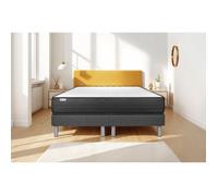 Ensemble Matelas Sommier 180x200 cm - 2 Sommiers Gris - Vitalpower Gris