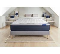 Ensemble matelas Memoire de forme ACTIMEMO MAX 180x200 cm Maxi epaisseur 7zones de confort + sommier KIT gris