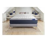 Actisom – Ensemble matelas & sommier ACTIMEMO MAX Mémoire de forme 180x200 cm 7 zones Gris