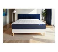 Ensemble matelas Latex et Memoire de forme ACTILATEX SLEEP 180x200 5zones de confort + sommier KIT blanc