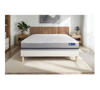 Ensemble matelas 180x200 ACTIMEMO SOFT 3zones de confort + sommier KIT blanc