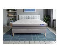 Ensemble Matelas Sommier 180x200 cm - Sommier Gris (en kit) - Actimemo Relax