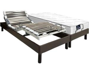 Ensemble Matelas Sommier 2 x 80 x 200 Pack Primo 2x80, Mousse HR 35 kg/m3, 20 cm