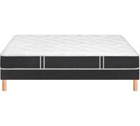 Ensemble Matelas Sommier 200 x 200 So Good 2020 + Sommier 2x100 + jeu de pied