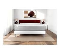 Ensemble Matelas Sommier 200x200 cm - Sommier Blanc (en kit) - Vitalmemo Blanc