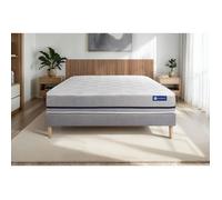 Ensemble matelas 200x200 ACTIMEMO SOFT 3zones de confort + sommier KIT gris
