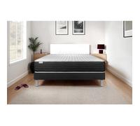 Ensemble VITALMEMO ONE 200 x 200 cm sommier Kit noir