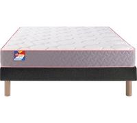 Ensemble Matelas Sommier 80 x 190 Au lit 80x190 + sommier velours nuit + pieds