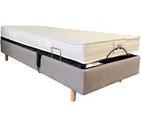 Ensemble Matelas Sommier 80 x 200 Pack Lola 0820 TPR Bronx Light Grey + Matelas