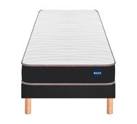 Ensemble Matelas Sommier 80 x 200 Vitality 1.1 80x200 + sommier gris fumé +pieds