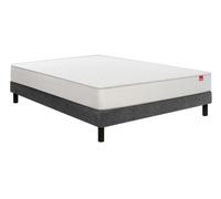Ensemble Matelas Sommier 80 x 200 Voyage 80x200 + sommier gris + pieds
