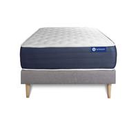 Ensemble matelas Memoire de forme ACTIMEMO SLEEP 80x190 5zones de confort + sommier KIT gris