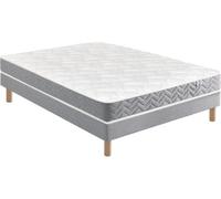 Ensemble Matelas Sommier 90 x 190 Rosae 2, 0919, Sommier ferme + Pieds