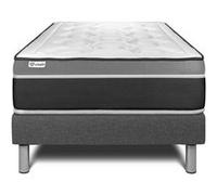 Ensemble VITAL CARE 90 x 190 cm sommier Kit gris
