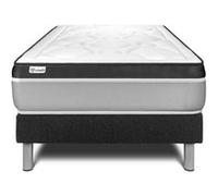 Ensemble VITAL ERGO 90 x 190 cm sommier kit noir