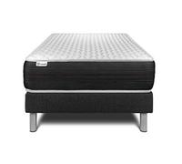 Ensemble VITALSPRING 90 x 190 cm sommier Kit noir