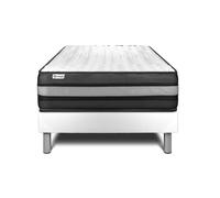 Ensemble VITALPOWER ZEN 90 x 200 cm sommier Kit blanc