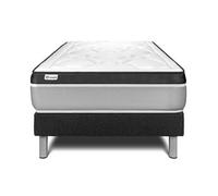 Ensemble VITAL ERGO 90 x 200 cm sommier kit noir