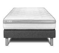 Ensemble VITAL RELAX 90 x 200 cm sommier Kit gris