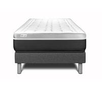 Ensemble VITAL SOFT 90 x 200 cm sommier Kit gris