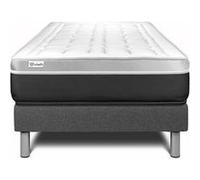 Ensemble VITAL SOFT 90 x 200 cm sommier Kit gris