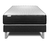 Ensemble VITALMEMO ONE 90 x 200 cm sommier Kit noir