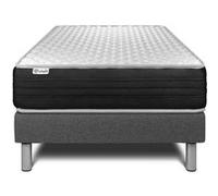 Ensemble VITALMEMO ONE 90 x 200 cm sommier Kit gris