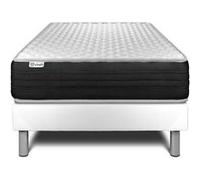 Ensemble VITALMEMO ONE 90 x 200 cm sommier Kit blanc