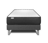 Ensemble VITALPOWER 90 x 200 cm sommier Kit gris