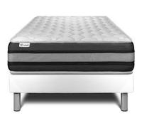 Ensemble VITALSPRING ZEN 90 x 200 cm sommier Kit blanc