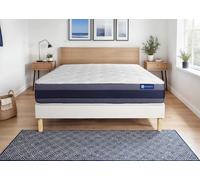 Ensemble Actiflex morpho 160x190cm + sommier KIT blanc - 24cm - Ressorts ensachs et mmoire de forme - Moelleux - Sommier kit Blanc