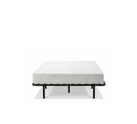 Ensemble Matelas Sommier EUPRAXIE Mémoire de forme - Cadre à lattes - Blanc - 140x190 cm