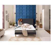 Ensemble matelas + sommier jersey gris fonce 140 x 200 cm - Bultex ensemble universal